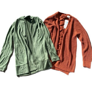 Bundle NWT Pinque Jamelya Cardigan plus green cardigan size XS